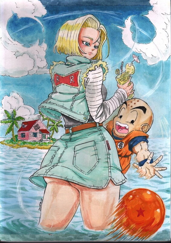 Dragon Ball Z par Jhonpin-up - Illustration originale