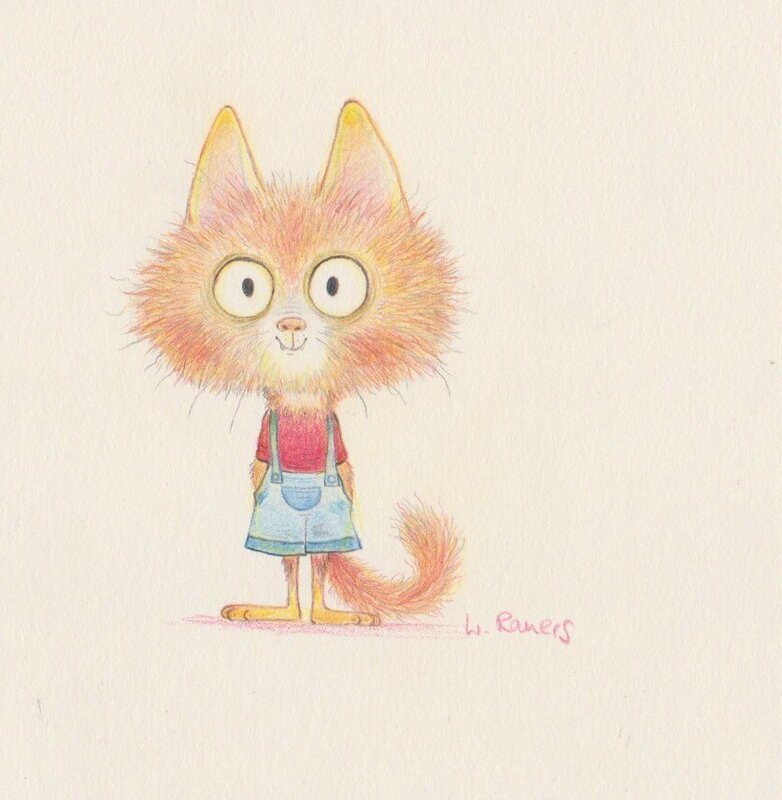 Little cat by Wiebke Rauers - Original Illustration
