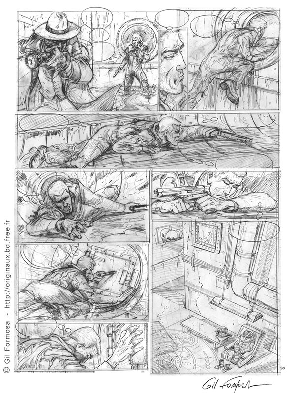 Gil Formosa, Sergent-Major BOWEN T1 P30 - Planche originale