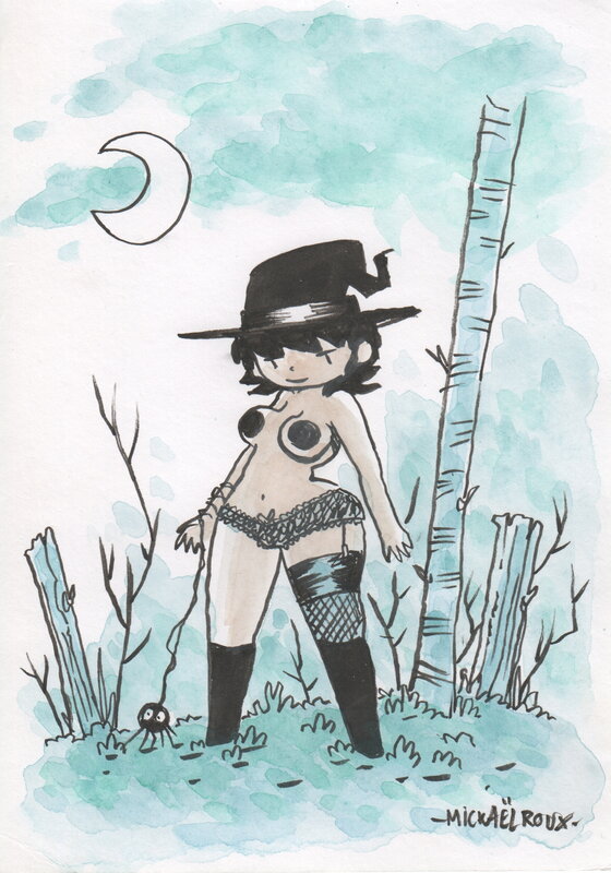 Mickaël Roux - Emy Witch - Original Illustration