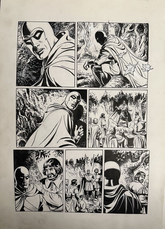 César Spadari, Hooded Justice, Part 2 - Planche originale