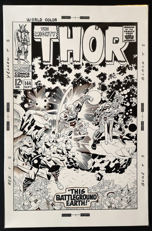 Bruce Mc Corkindale, Thor 144 Unused cover - Original Cover