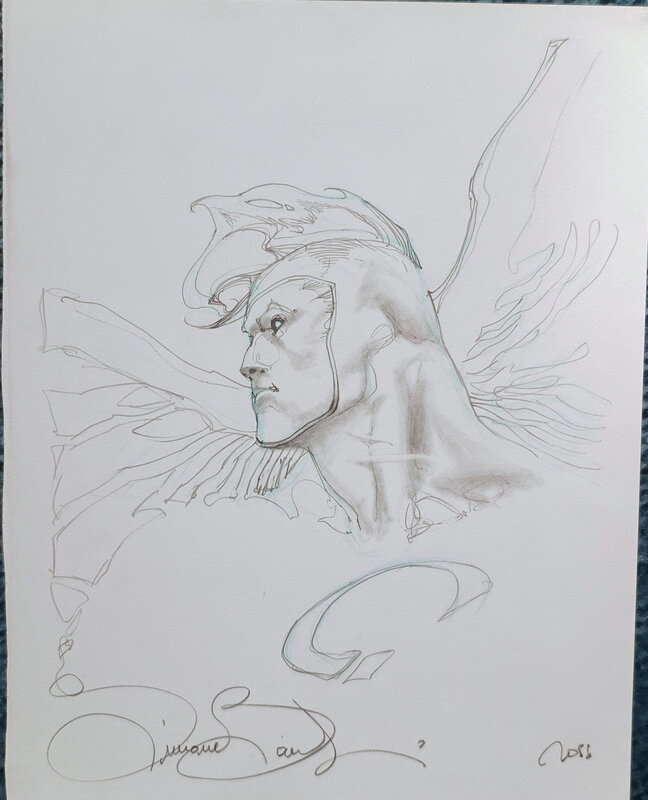 En vente - Angel par Simone Bianchi - Illustration originale