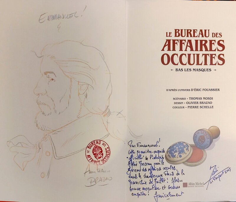 Olivier Brazao, Thomas Mosdi, Le bureau des affaires occultes t.1 2025Nov15 - Dédicace