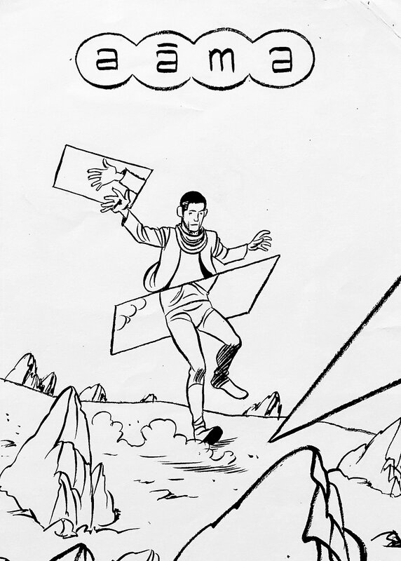 Frederik Peeters, Recherche de couverture - AÃMA - Illustration originale