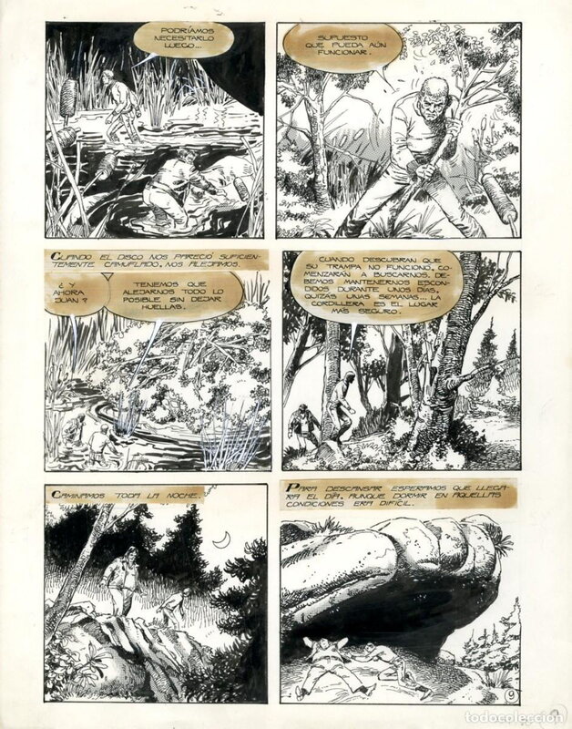 Francesco Solano, El Eternauta p.9 Cap.10 - Record - Illustration originale