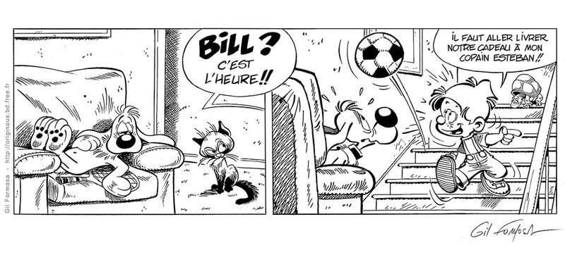 Gil Formosa, Boule ET BILL Strip publicitaire - Comic Strip