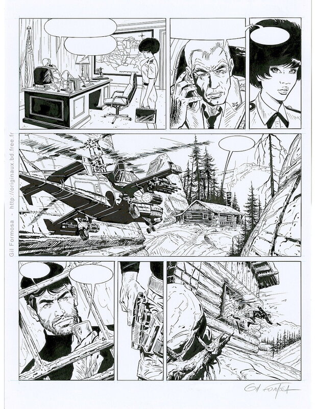 En vente - XIII Attack par Gil Formosa, William Vance, Jean Van Hamme - Planche originale