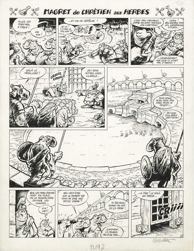 Gaudelette - Magret de chrétiens aux herbes - Planche 1/5 - Planche originale