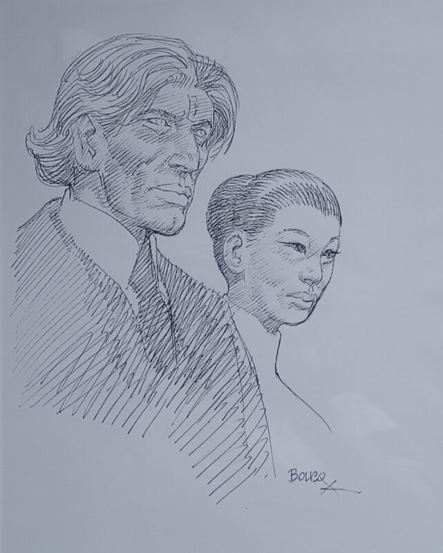 Illustration encadrée François Boucq/ Bouncer - Illustration originale