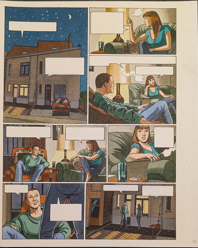 Dina Kathelyn, Viviane Nicaise, La vie en rose - planche 34 - Mise en couleur