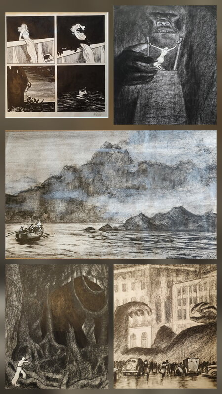 2004 - King Kong par Christophe Blain - Planche originale