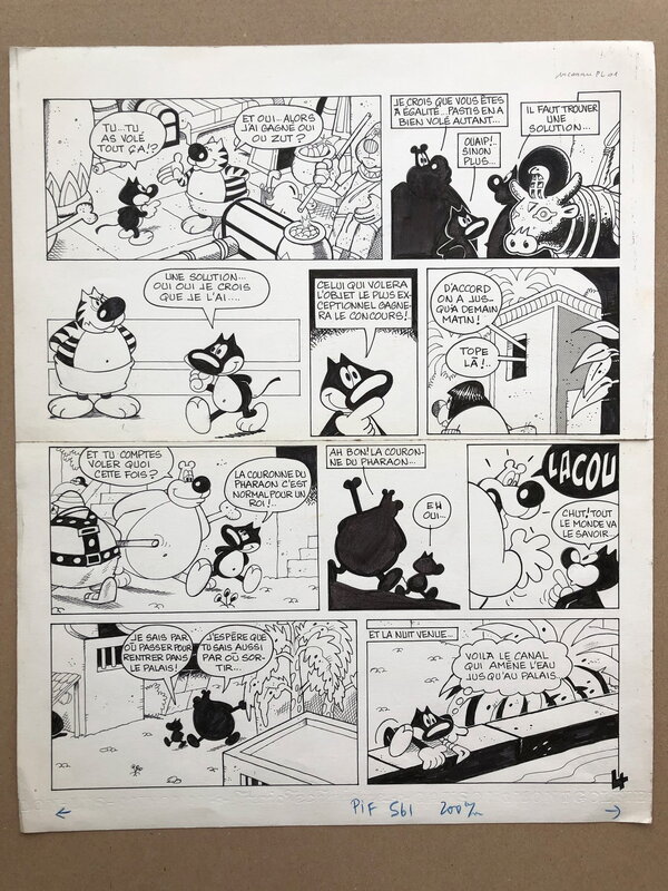 Corteggiani - Pastis - La Pyramide oubliée - Planche 4 - Planche originale