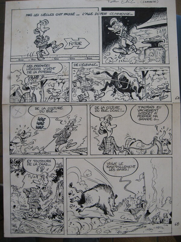 Maltaite - Planche originale - L'Âge du fer - Planche originale