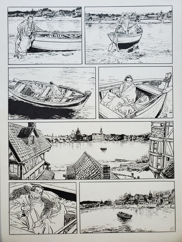 Luca Raimondo, LE KABBALISTE DE PRAGUE - Planche originale