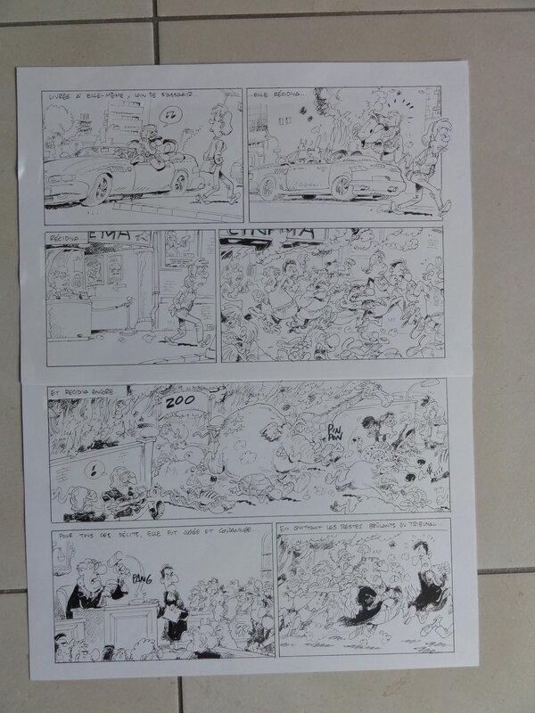 En vente - Philippe Bercovici, Spirou Historique 3183 - Planche originale