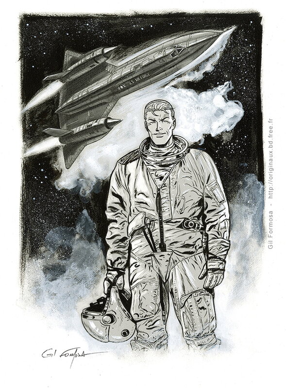 BUCK DANNY SR-71 by Gil Formosa - Original Illustration