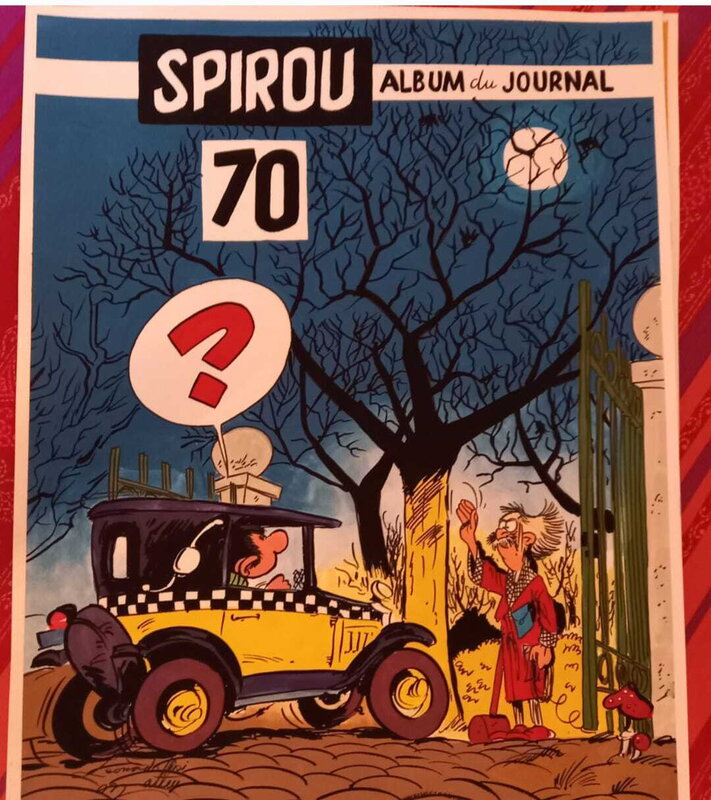 En vente - Hommage à Franquin par Leonardo Di Matteo - Planche originale