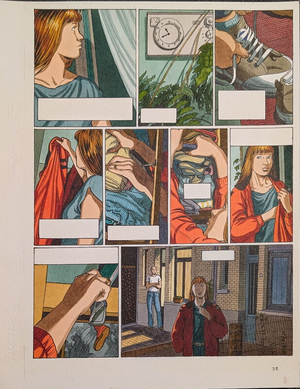 Dina Kathelyn, Viviane Nicaise, La vie en rose - planche 38 - Mise en couleur