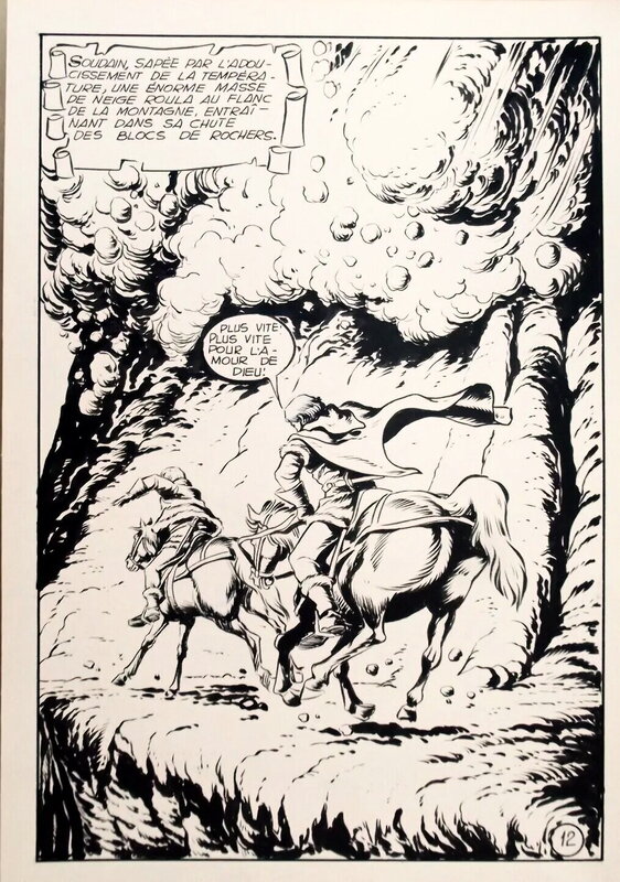 Daniel Martin, Les aventures du chevalier Bayard, épisode indéterminé - Parution dans Bayard n°16 (Mon journal) - Planche originale