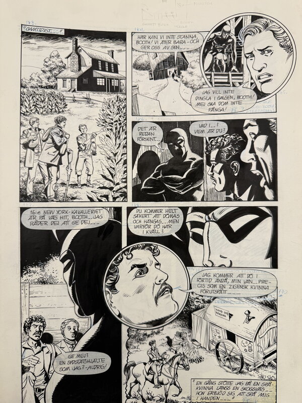 César Spadari, Fantomen The Assessinqtion of President Lincon - Comic Strip