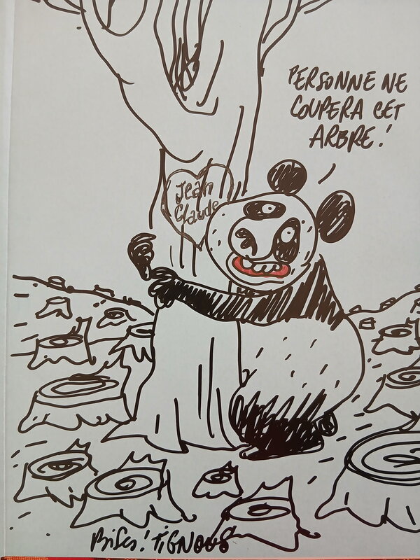Panda dans la brume by Tignous - Sketch