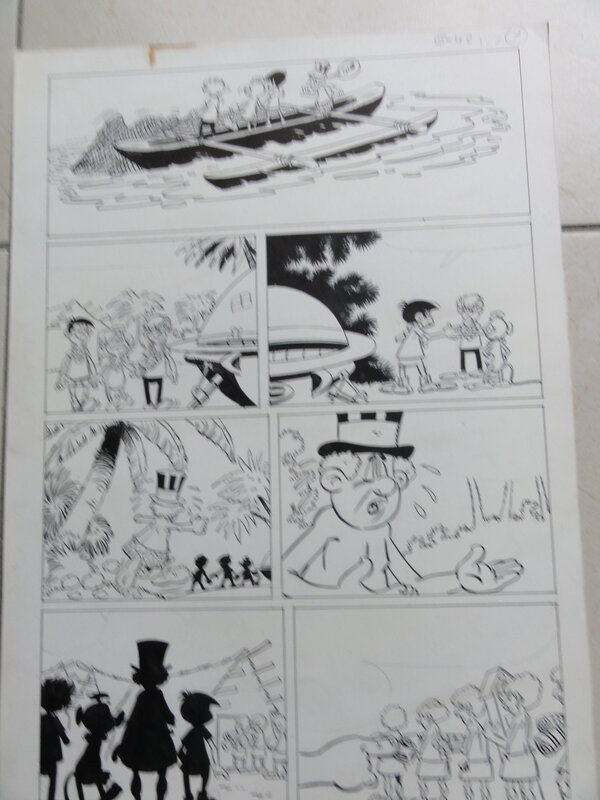 En vente - Alfonso Borillo, Kiko-2000 l'insaisisable - Planche originale