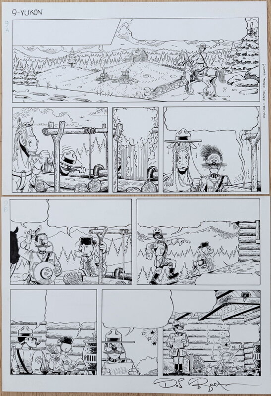 En vente - Don Rosa - Scrooge McDuck - 1995 - Hearts of the Yukon - p9 - Planche originale