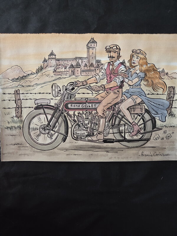 For sale - Illustration originale couleur aquarelle de Carin Francis - Original Illustration