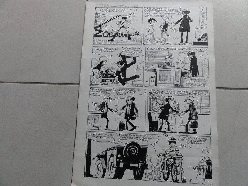 En vente - Alfonso Borillo/Giménez, Kiko-2000 l'insaisisable - Planche originale