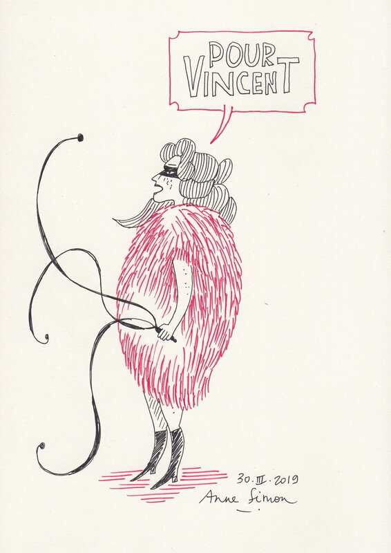 Anne Simon, L'homme à la fourrure - Sketch