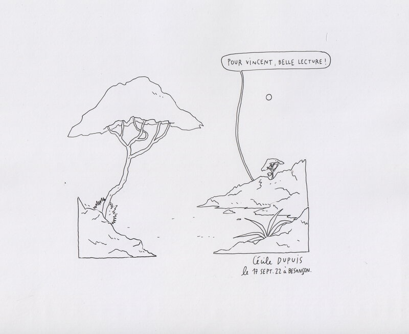 L'ombre des pins by Cécile Dupuis - Sketch