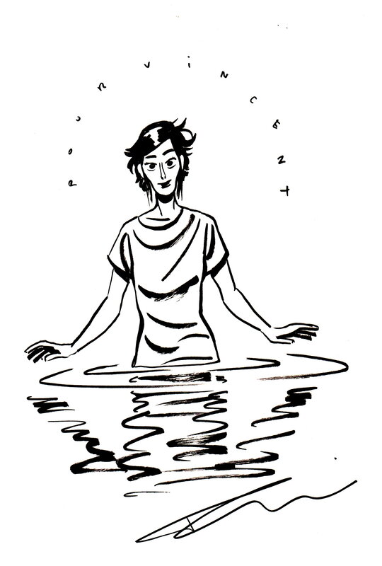 Lupus by Frederik Peeters - Sketch