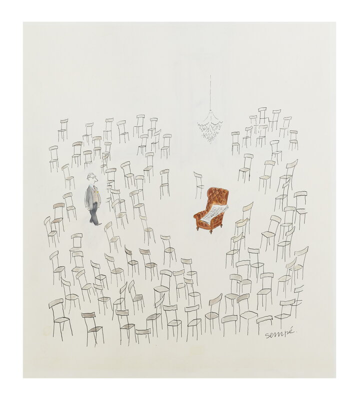 Trouver sa Place by Jean-Jacques Sempe - Sketch