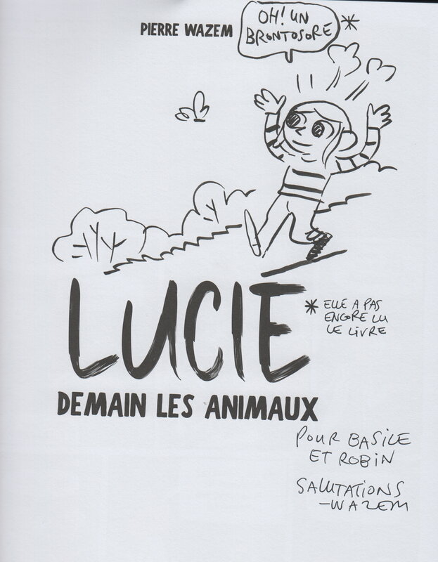 Lucie par Pierre Wazem - Dédicace