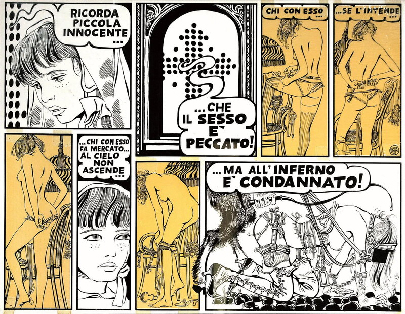 NERO SU BIANCO par Guido Crepax - Planche originale