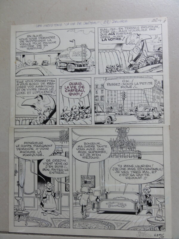 Paul Deliège, Les Krostons - La vie du chateau - Planche originale