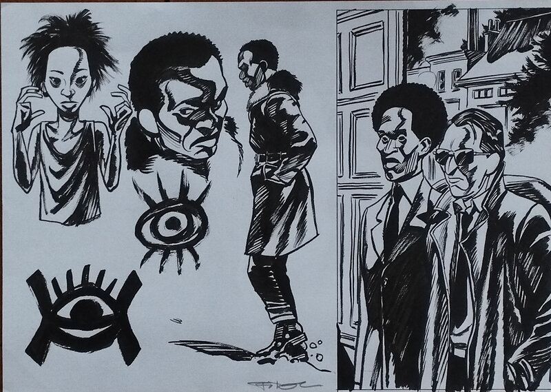 F. Peeters - Saint-Elme - Etude - Œuvre originale