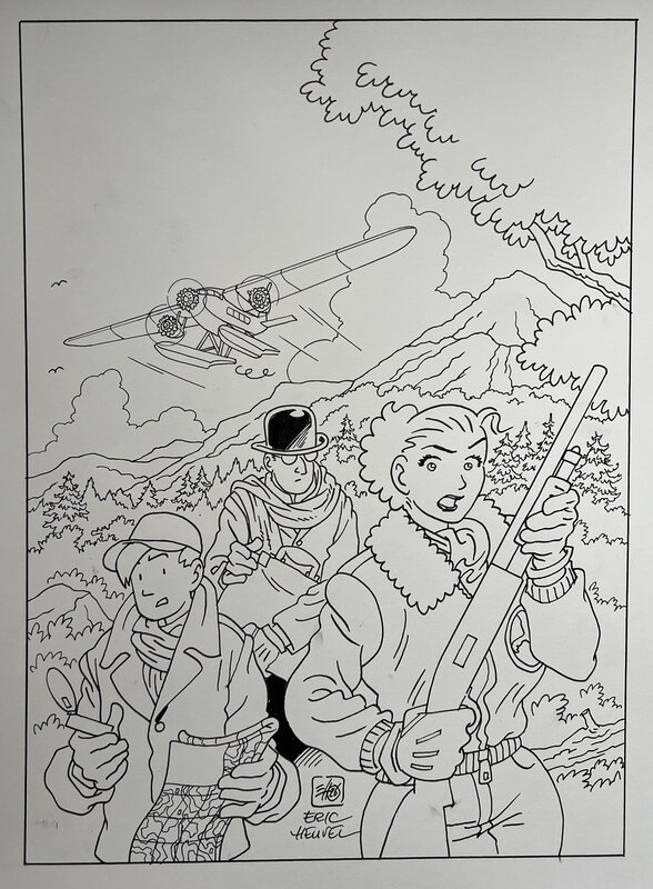 Eric Heuvel, January Jones en de geesten van Gold Creek - Eppo cover - Original Cover