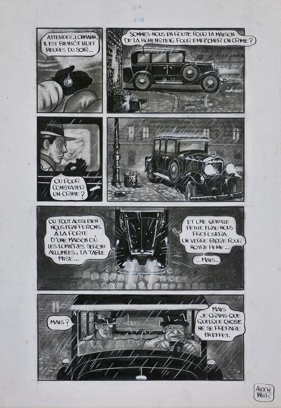 Krimi page par Alex W. Inker, Thibault Vermot - Planche originale