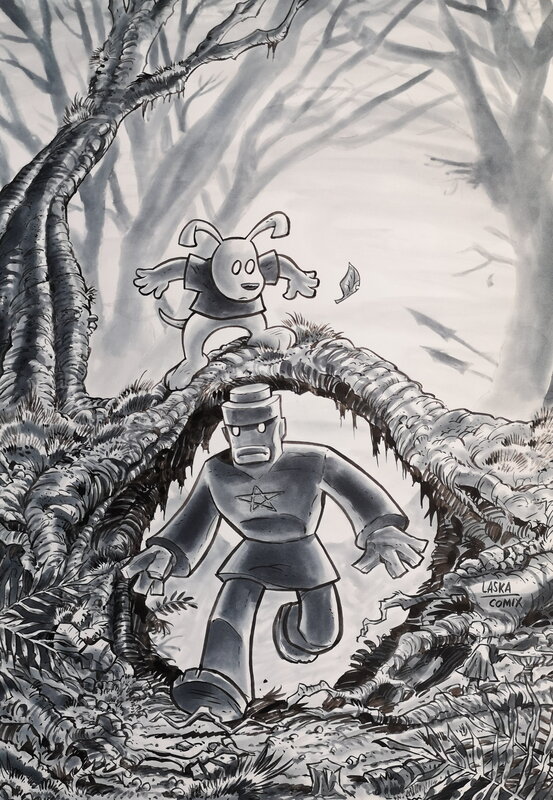 Golem by Laska - Original Illustration