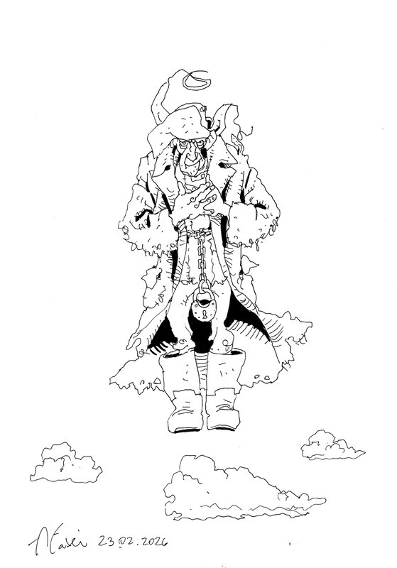 Andrzej Łaski, Ascension de Jakub Wędrowycz / Wniebowstąpienie Jakuba Wędrowycza ;-) - Illustration originale