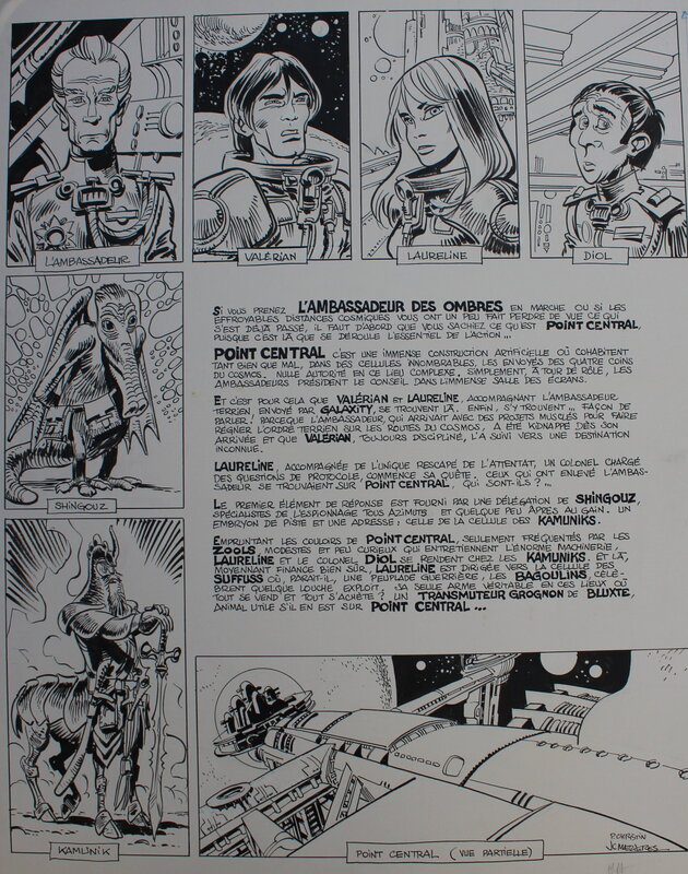 Jean-Claude Mézières, Valerian und Veronique - Planche originale