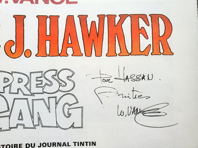 William Vance, BRUCE J.HAWKER    T3 PRESS GANG - Dédicace