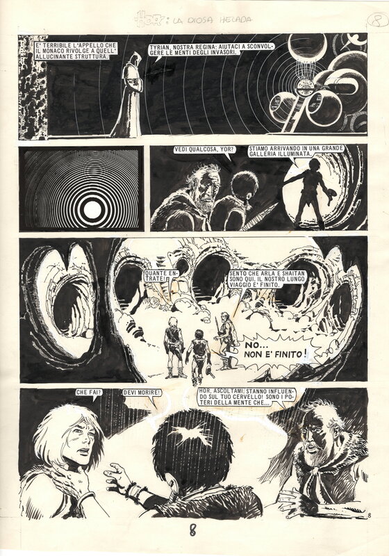 En vente - Juan Zanotto, Ray Collins, Hor le Téméraire [ep. #12 - La Diosa Helada] title page - Planche originale