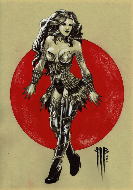 For sale - Poison Ivy by Philippe Bringel - Original Illustration