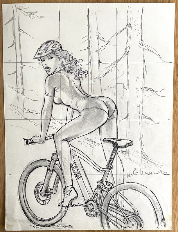 En vente - Manara - Final drawing before Texa Painting - Planche originale