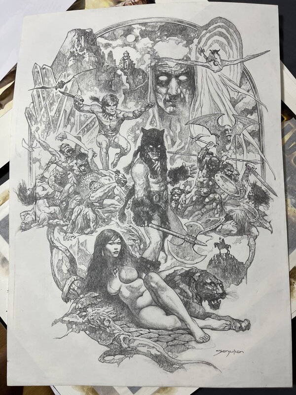 Fire & Ice par Manuel Sanjulián - Planche originale