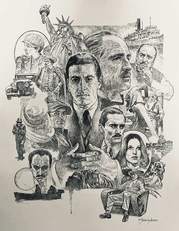 The Godfather par Manuel Sanjulián - Planche originale