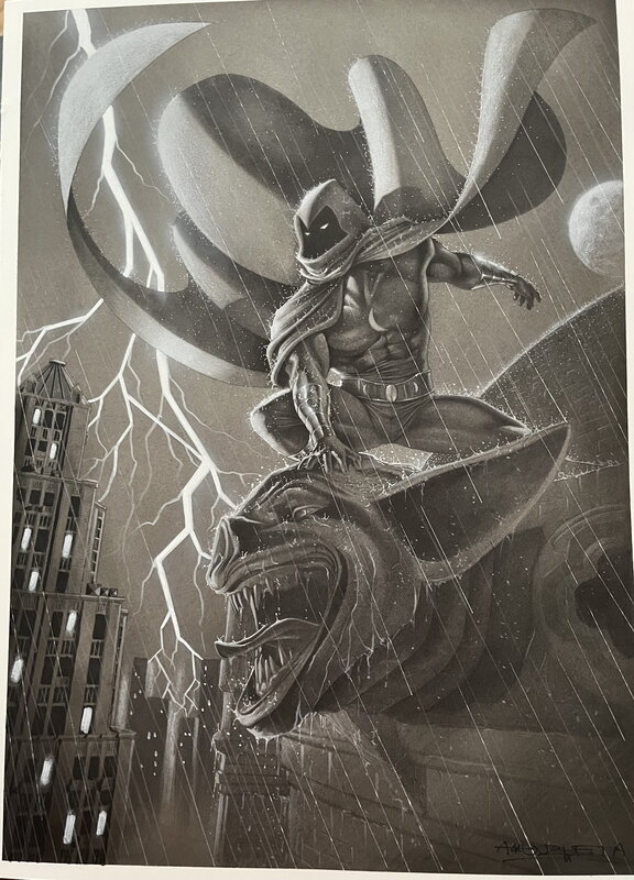 Moon knight par Angel Unzueta - Planche originale